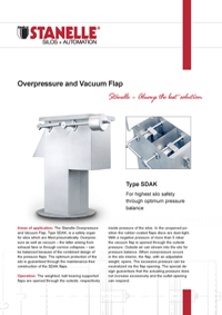Overpressure and vacuum flap